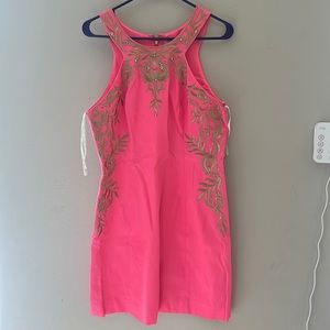 Pink and gold Lilly Pulitzer dress